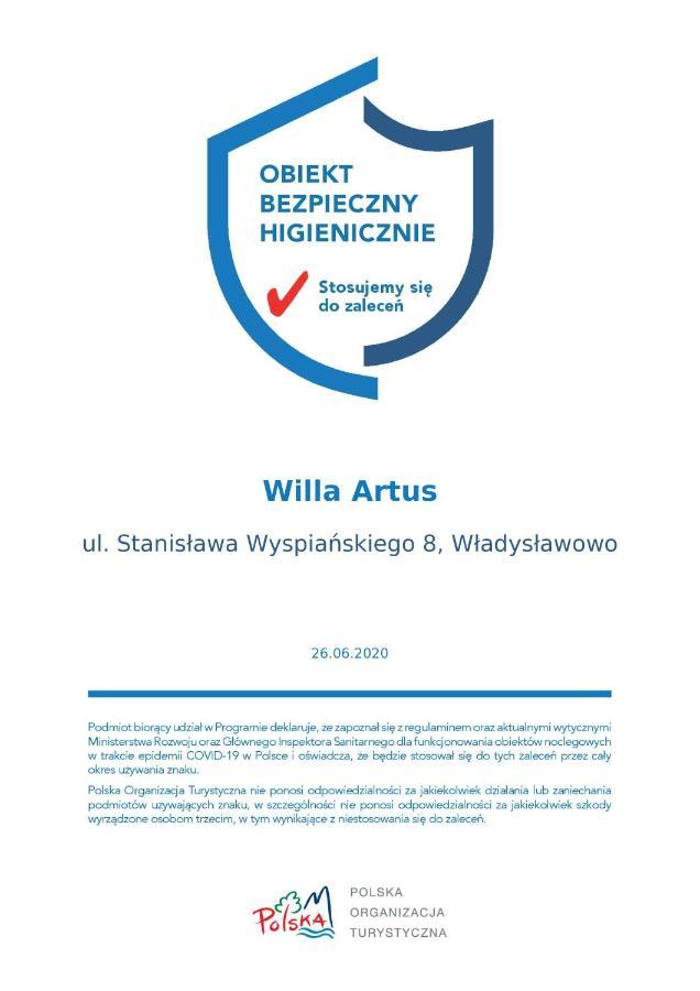 Willa Artus Wladyslawowo Exterior photo